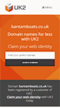 Mobile Screenshot of bantamboats.co.uk